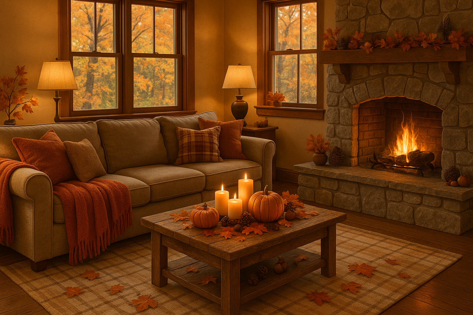 Cozy Fall living room